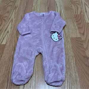 Hello Kitty Soft Pink Baby Footie
